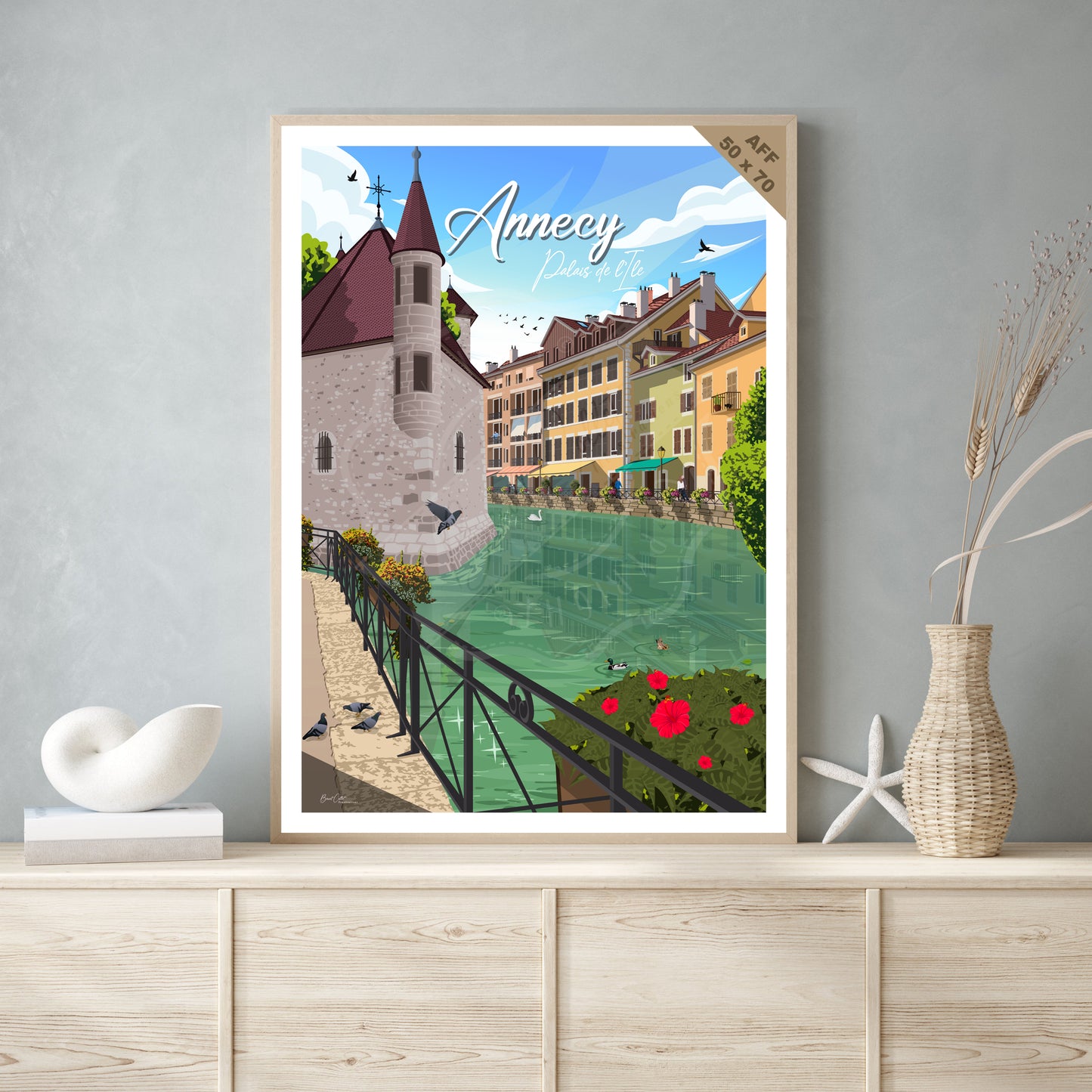 Annecy - Palais de l'Île (Affiche)