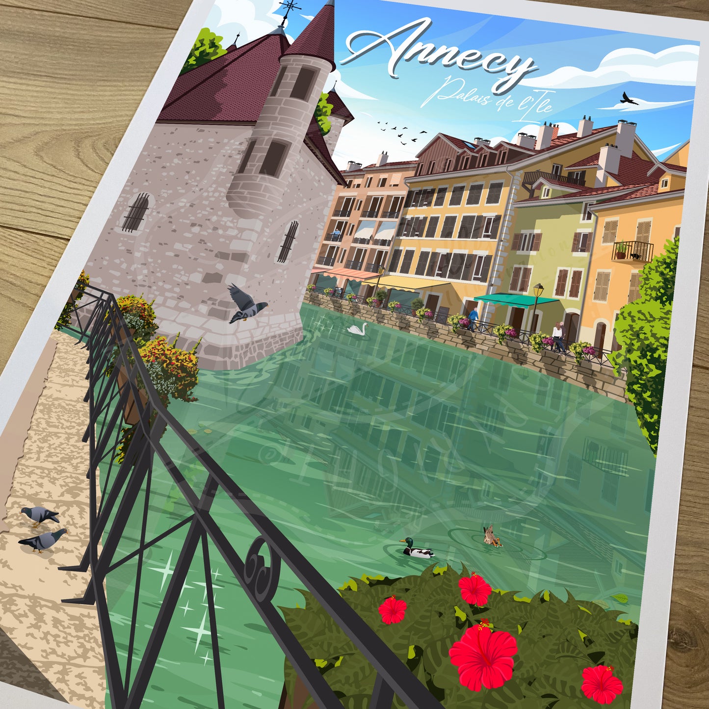 Annecy - Palais de l'Île (Affiche)