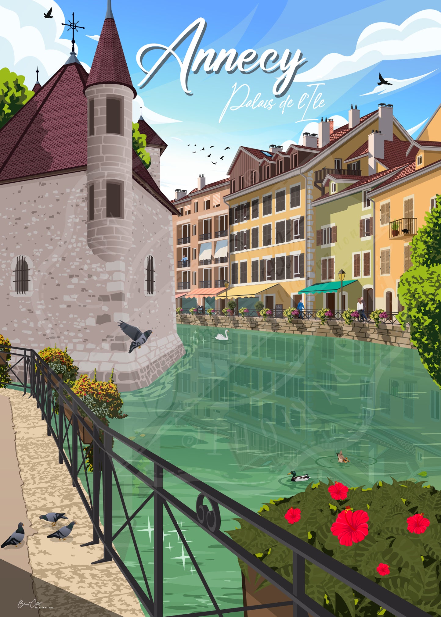 Annecy - Palais de l'Île (Affiche)