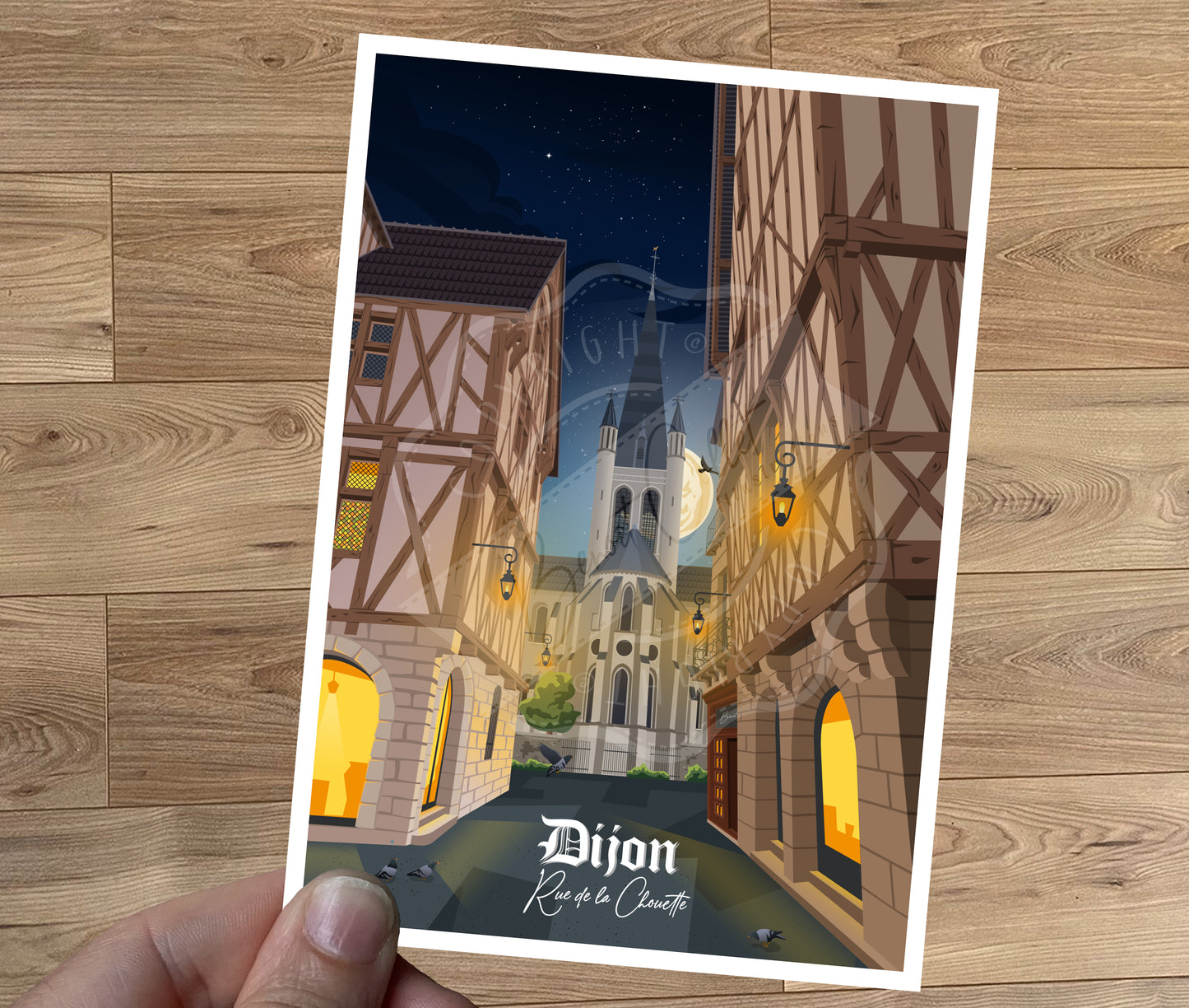 Dijon - Rue de la Chouette (Carte postale)