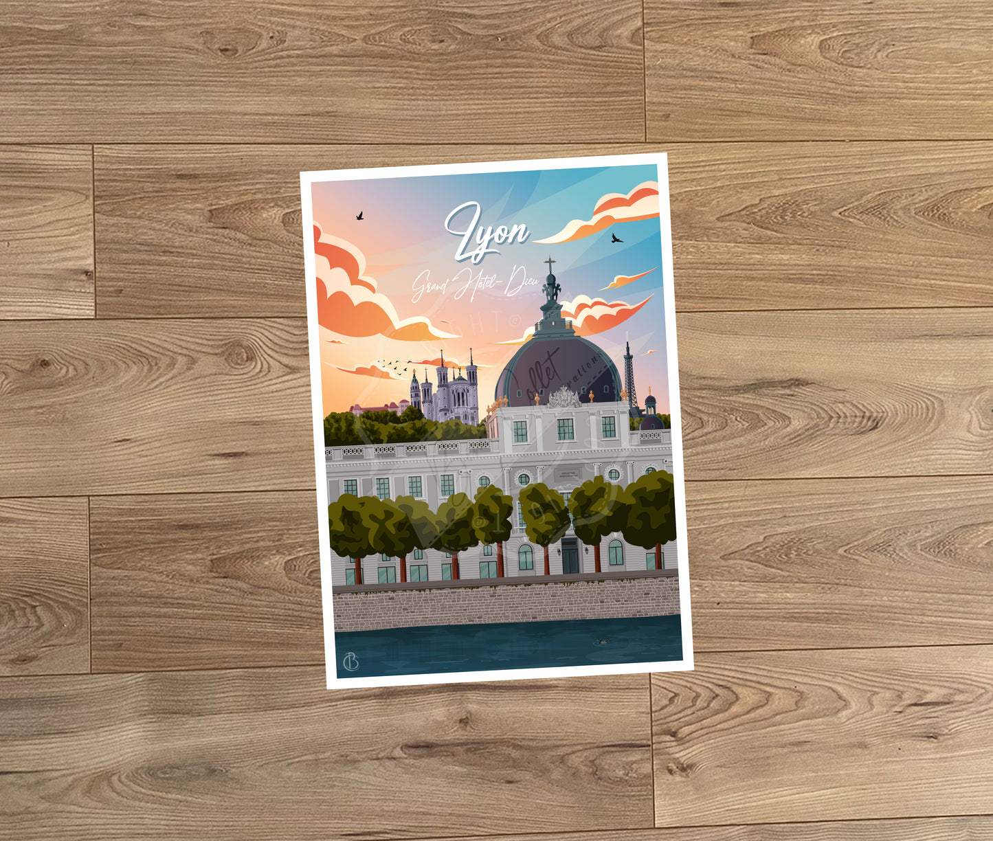 Lyon - Grand Hôtel-Dieu (Carte postale)