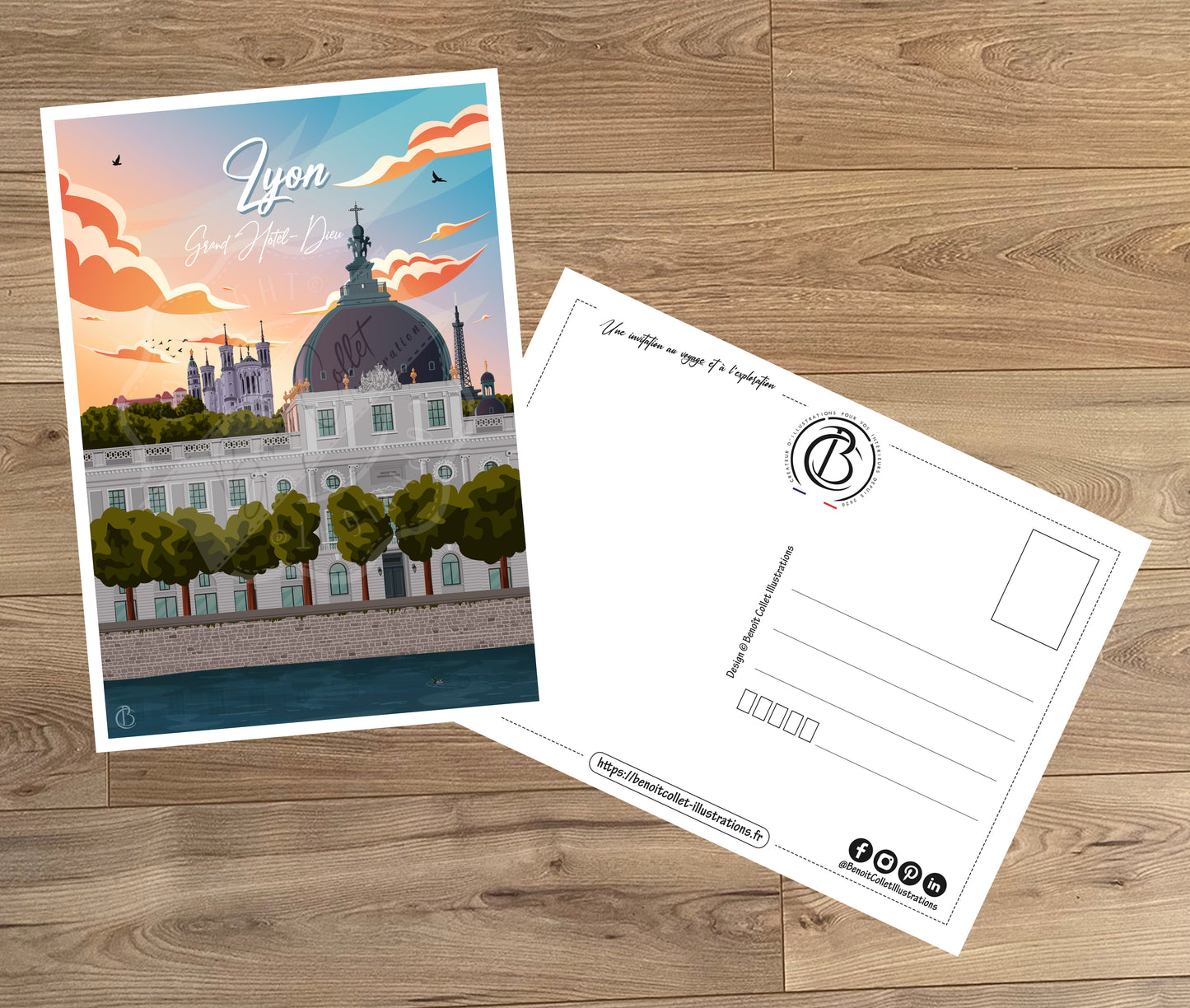 Lyon - Grand Hôtel-Dieu (Carte postale)