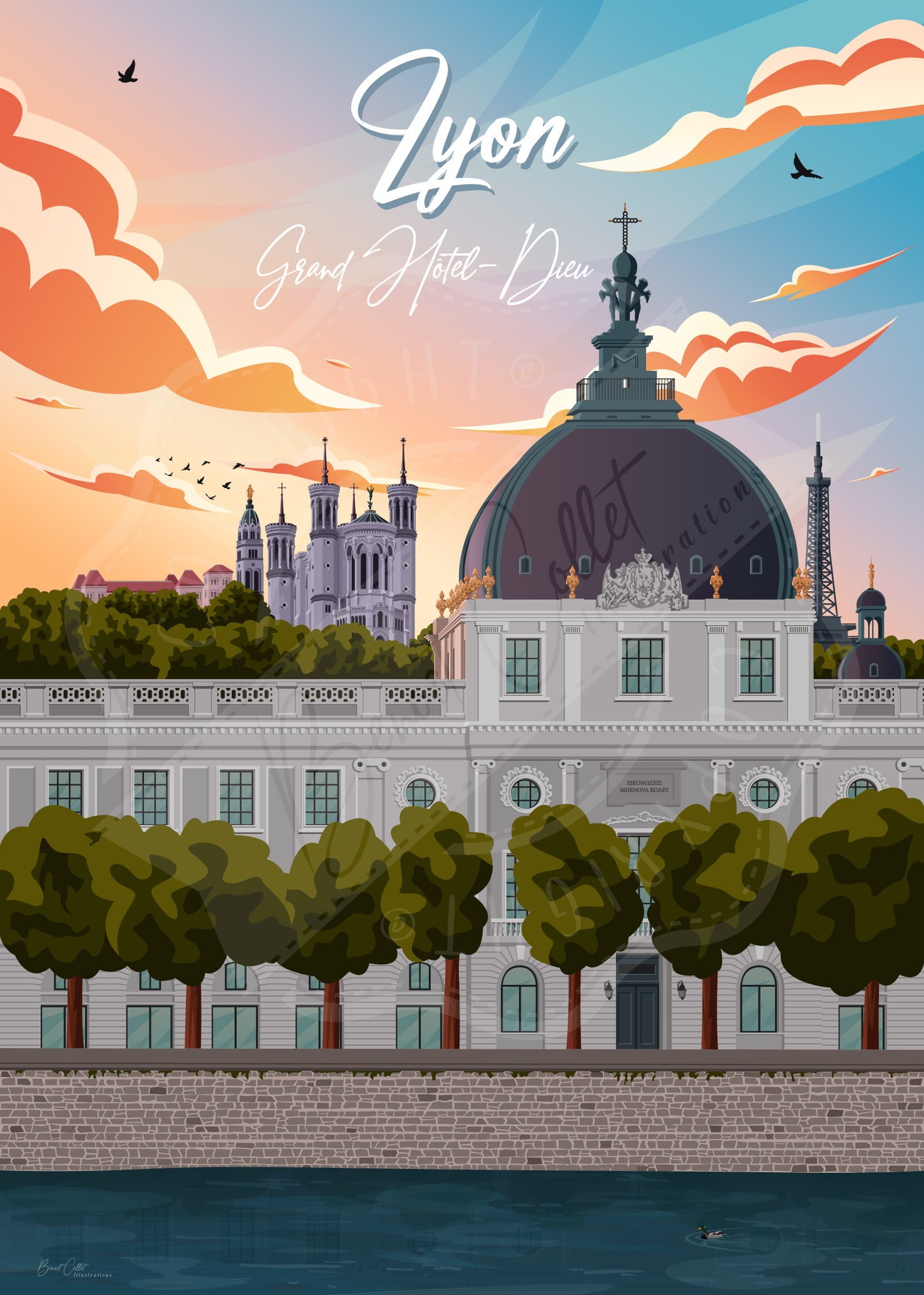 Lyon - Grand Hôtel-Dieu (Tableau)