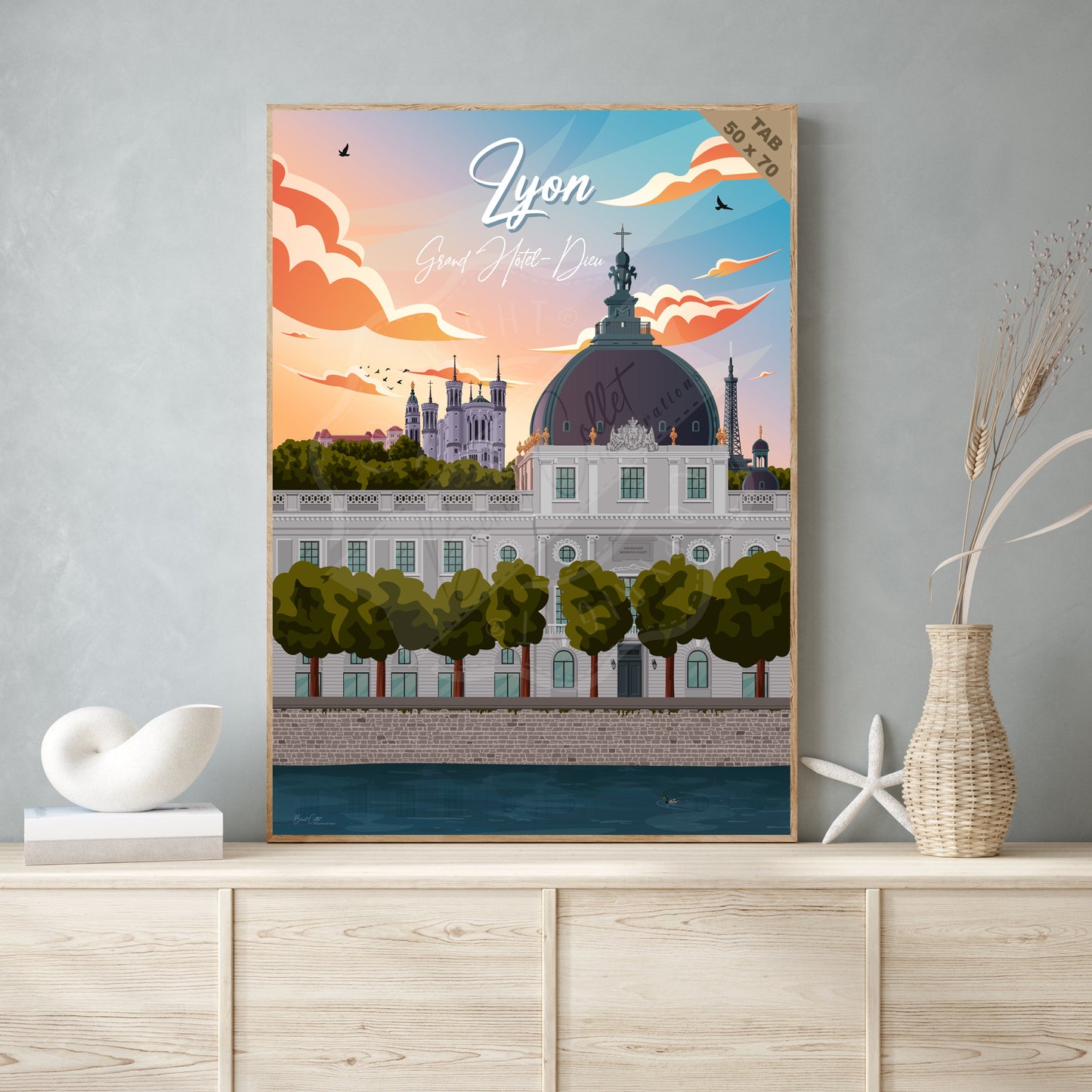 Lyon - Grand Hôtel-Dieu (Tableau)