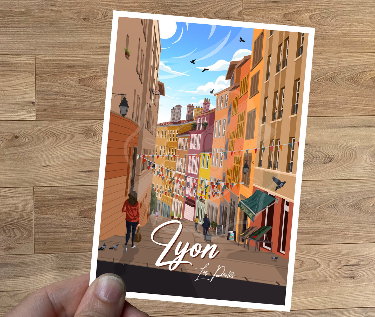 Lyon - Les Pentes (Carte postale)
