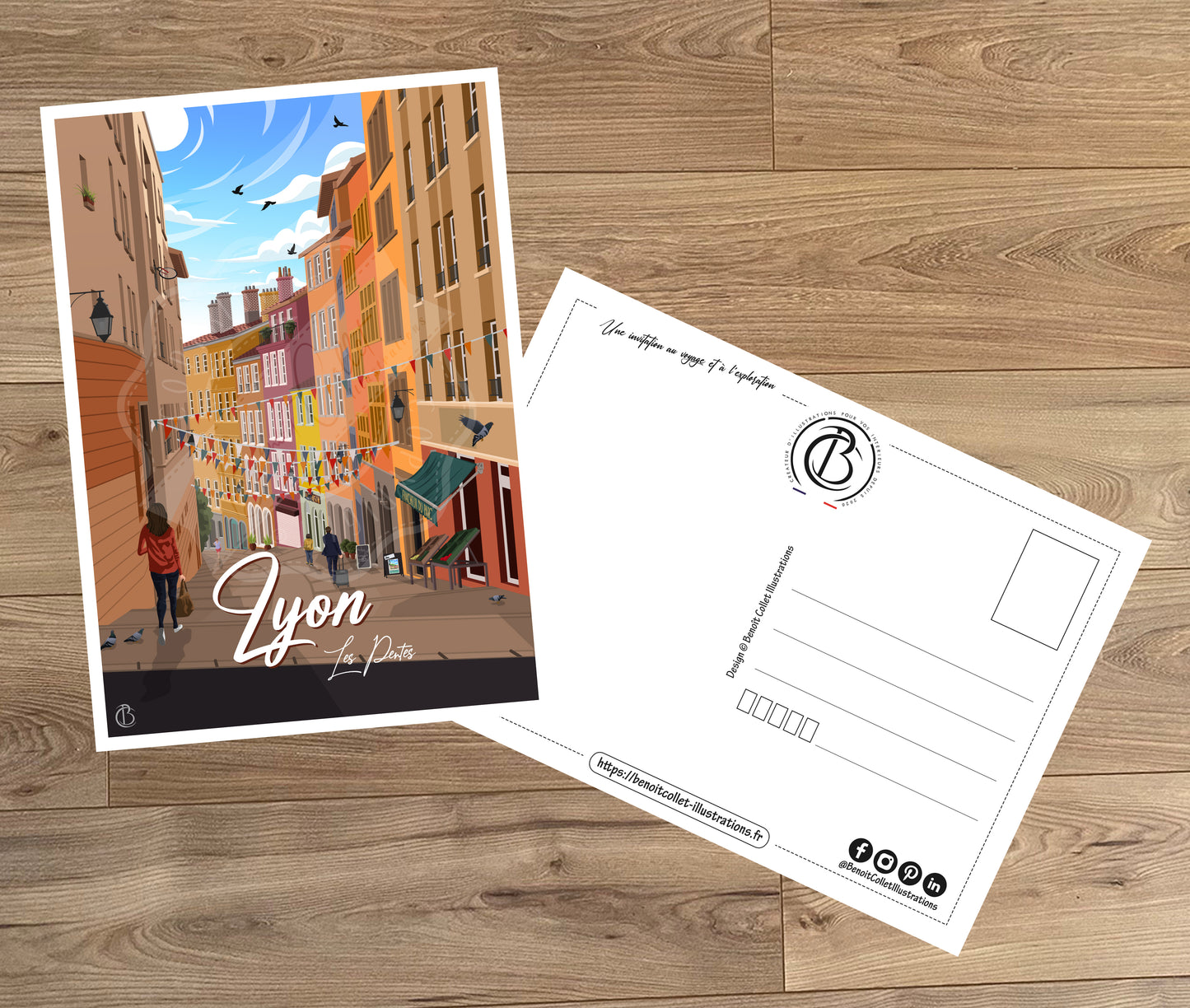 Lyon - Les Pentes (Carte postale)