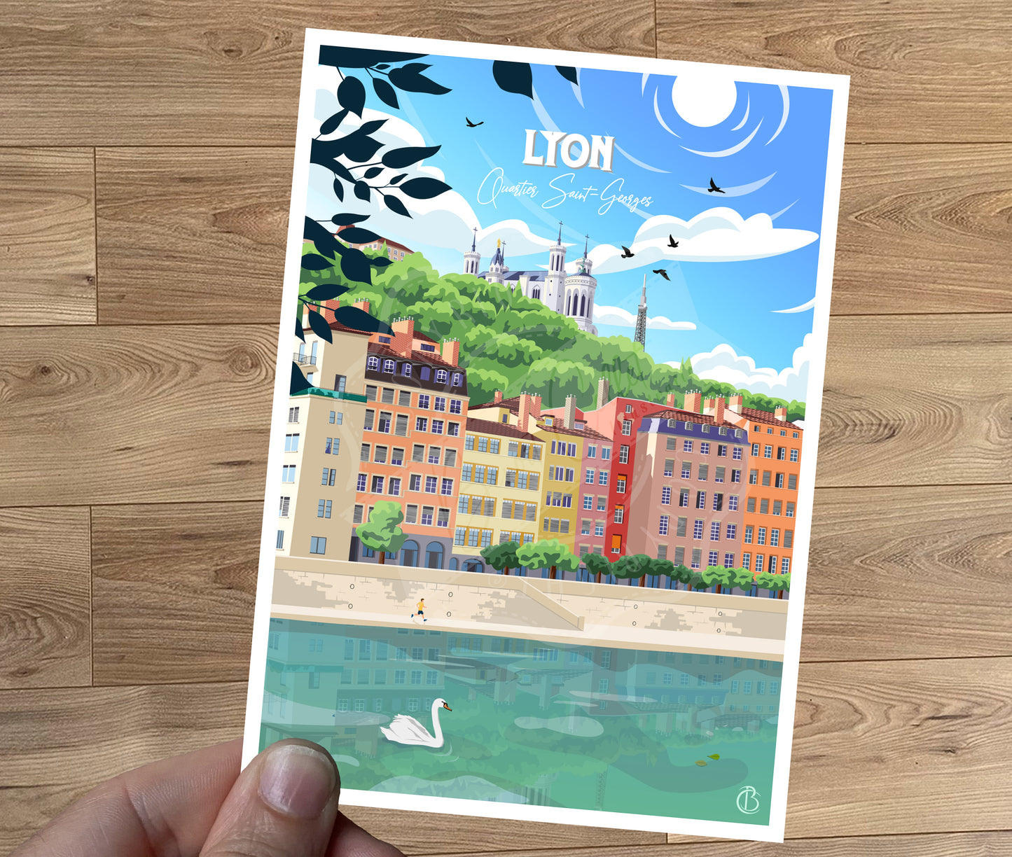 Lyon - Quartier Saint-Georges (Carte postale)