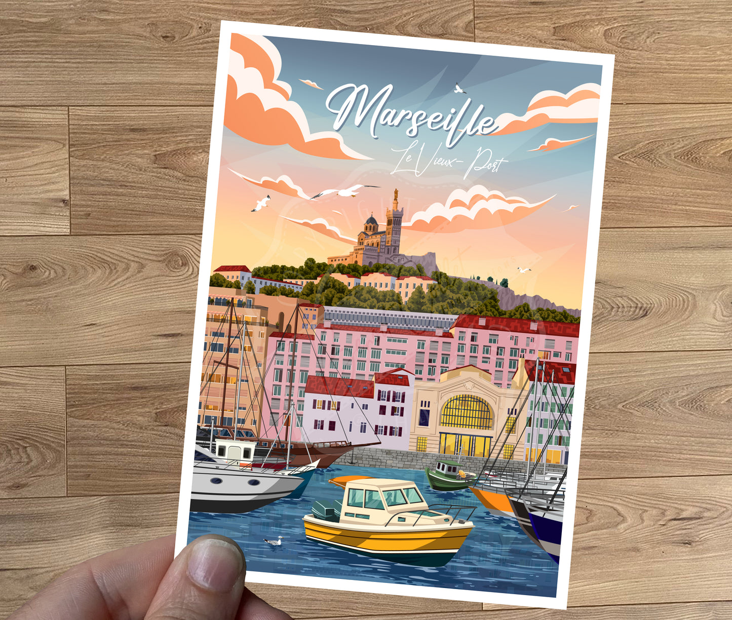 Marseille - Le Vieux-Port (Carte postale)