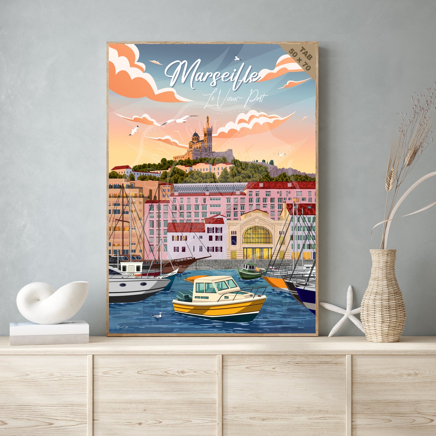 Marseille - Le Vieux-Port (Tableau)