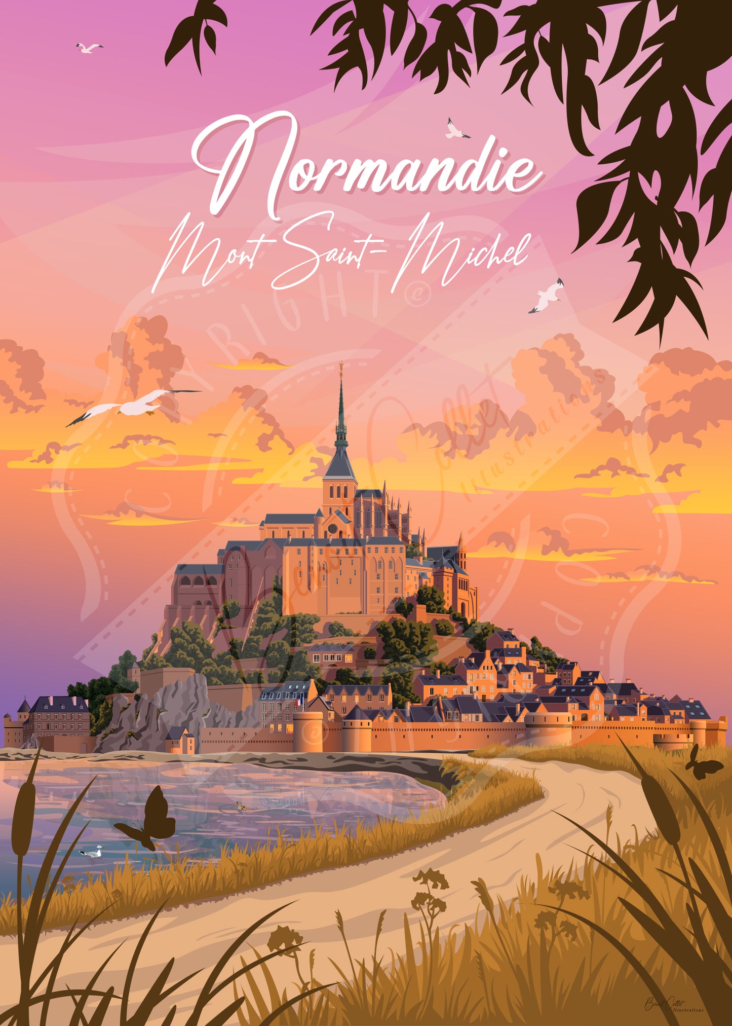 Normandie - Mont Saint-Michel (Tableau)