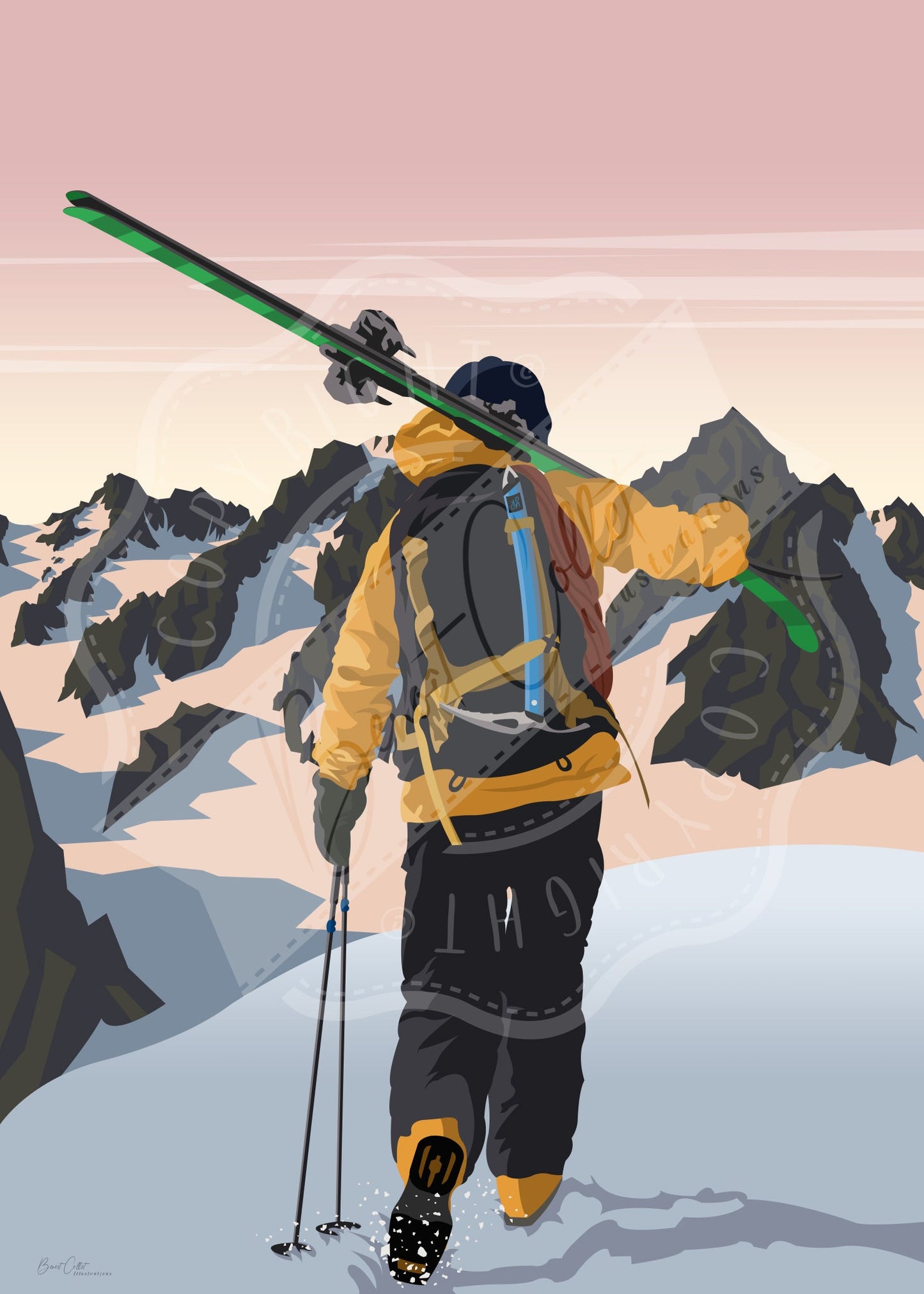 Descente matinale (Affiche)