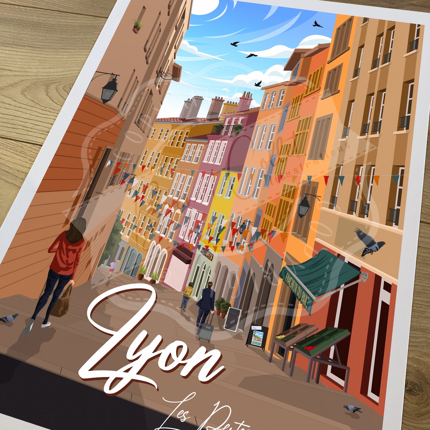 Lyon - Les Pentes (Affiche)