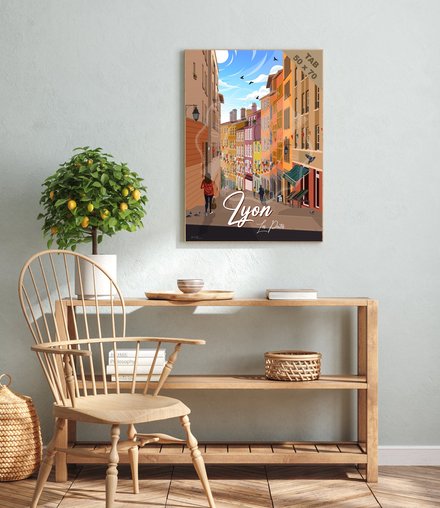 Lyon - Les Pentes (Tableau)