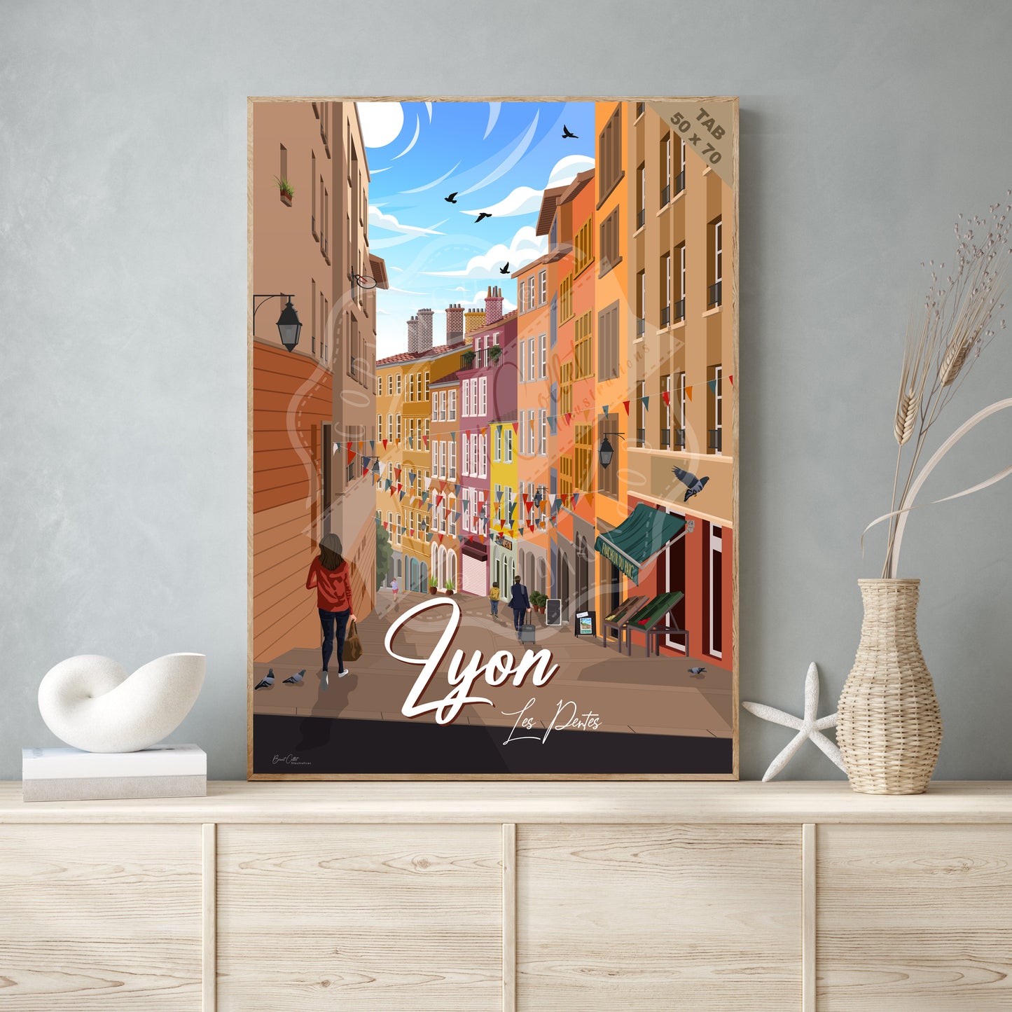Lyon - Les Pentes (Tableau)