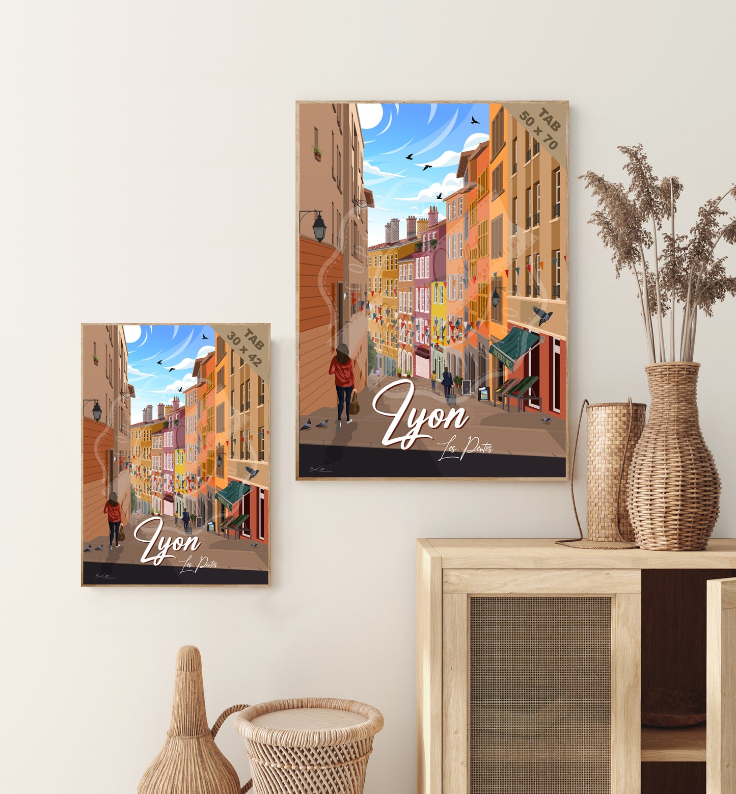 Lyon - Les Pentes (Tableau)