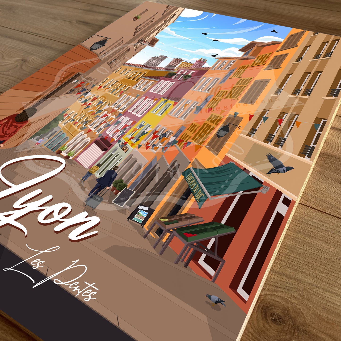 Lyon - Les Pentes (Tableau)