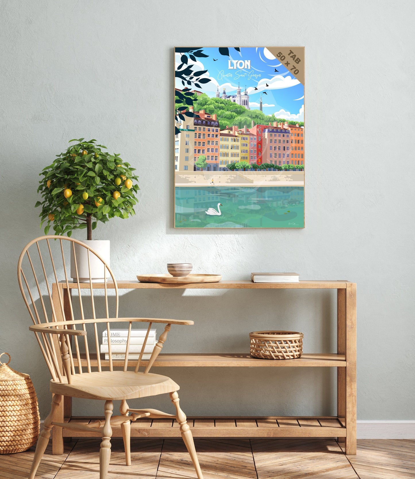 Lyon - Quartier Saint-Georges (Tableau)