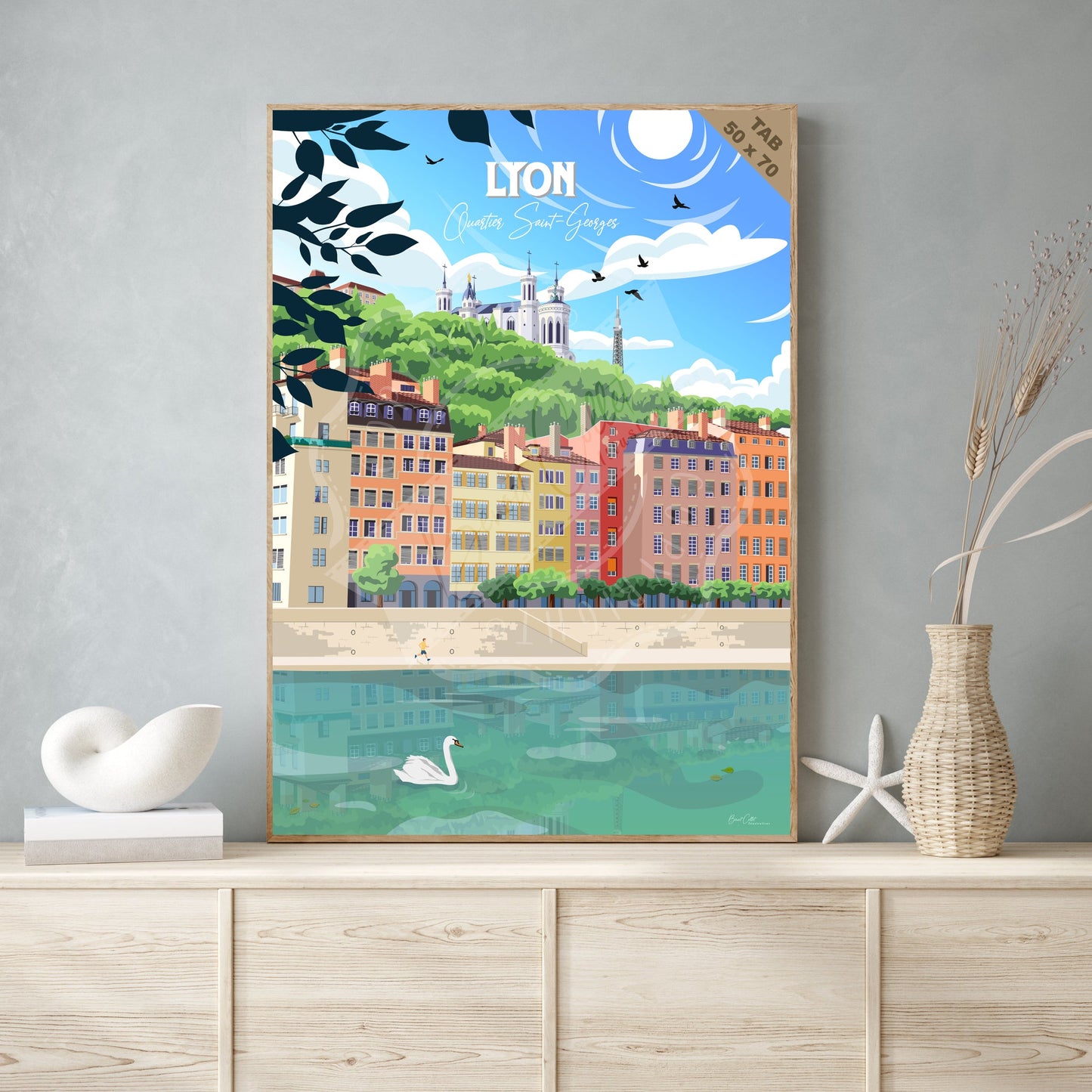 Lyon - Quartier Saint-Georges (Tableau)