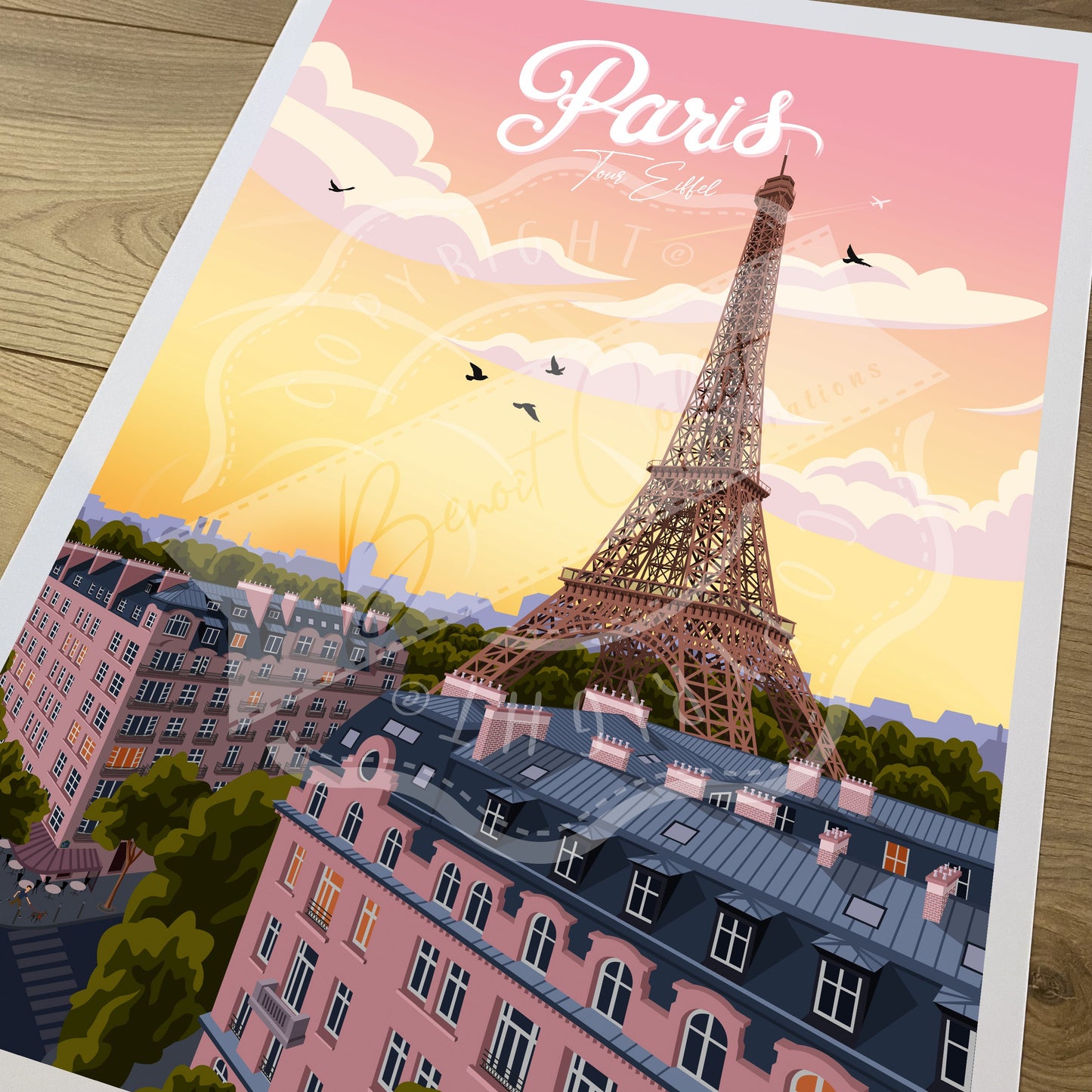 Paris - Tour Eiffel (Affiche)