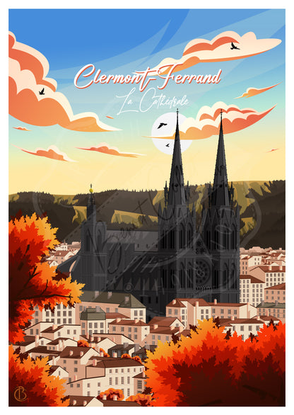 Clermont-Ferrand - La Cathédrale (Carte postale)