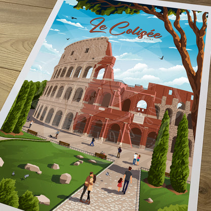 Le Colisée - Rome (Affiche)