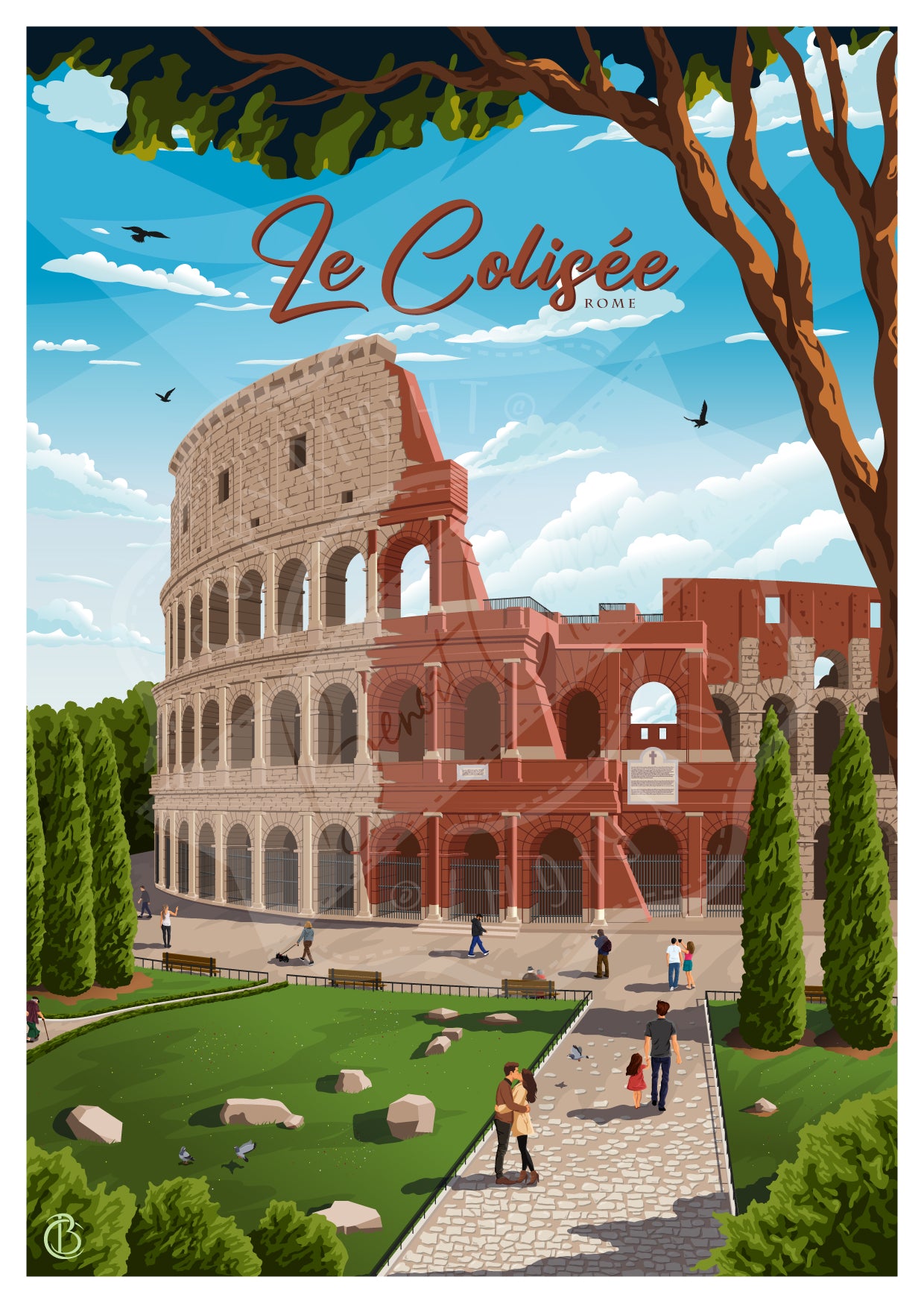 Le Colisée - Rome (Carte postale)