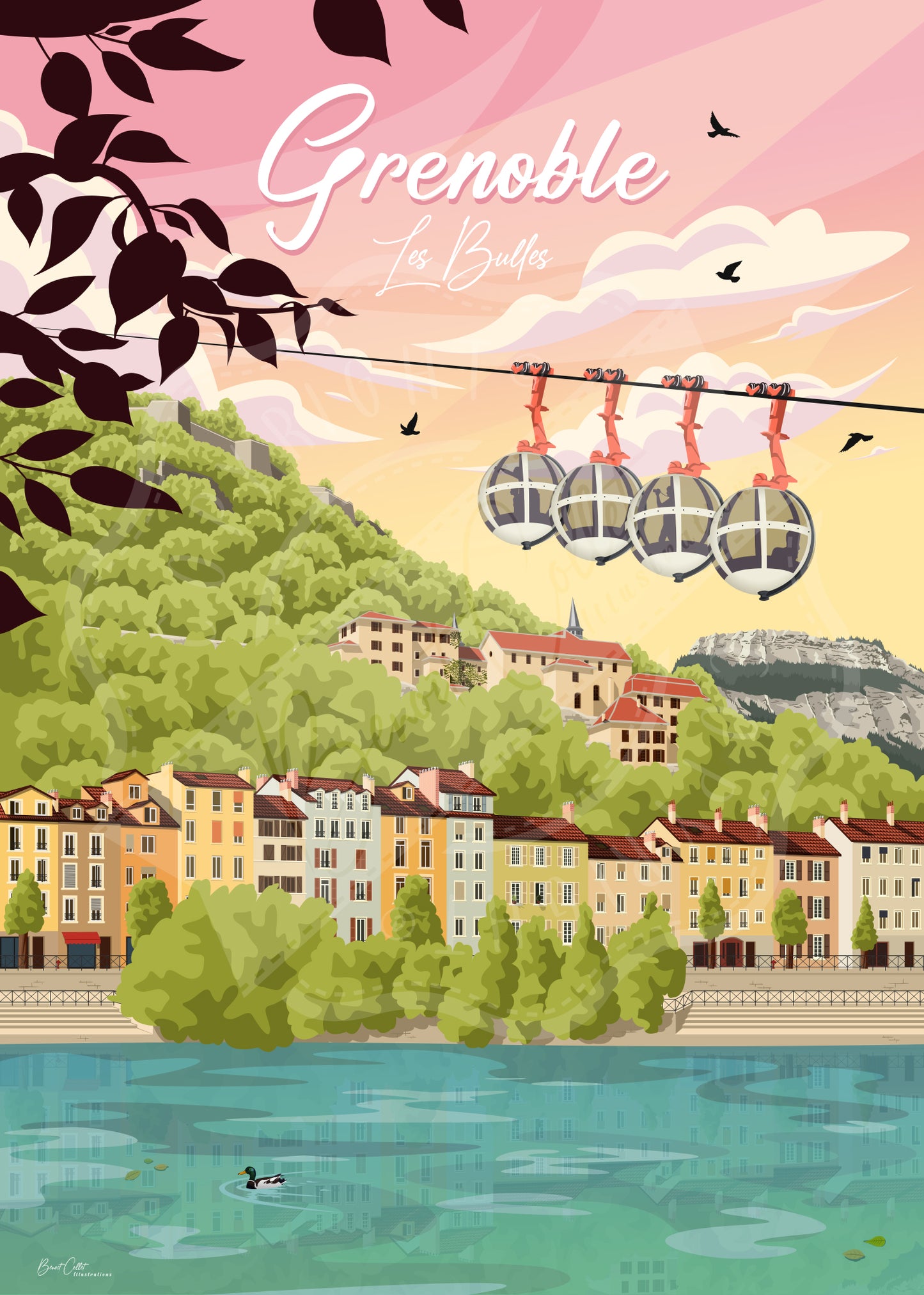 Grenoble - Les Bulles (Affiche)