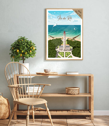 Île de Ré - Phare des Baleines (Affiche)