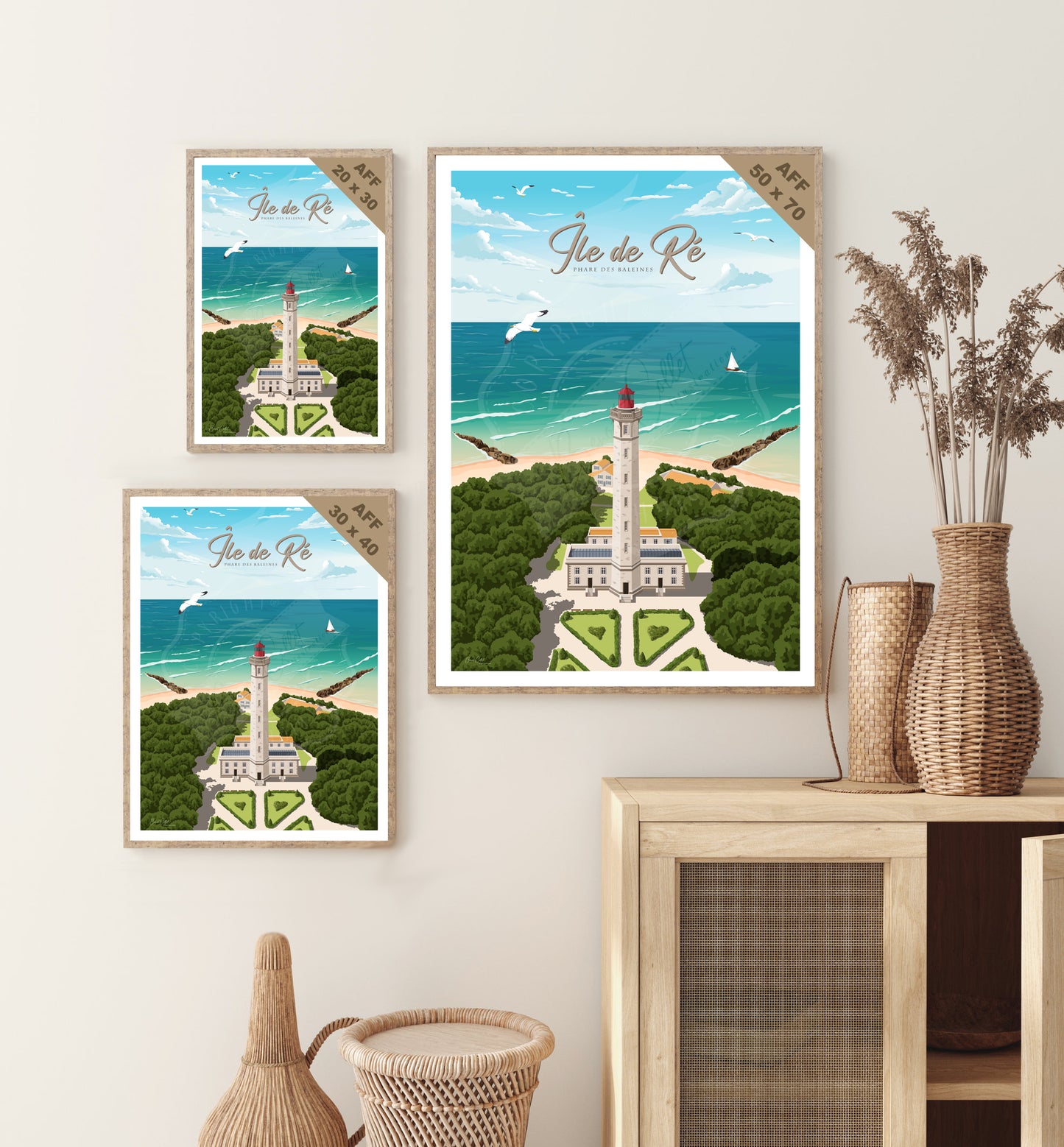 Île de Ré - Phare des Baleines (Affiche)