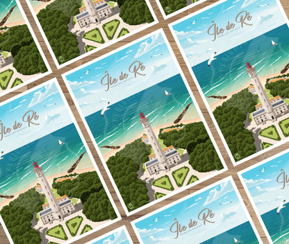 Île de Ré - Phare des Baleines (Carte postale)