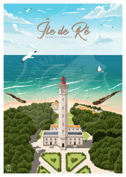 Île de Ré - Phare des Baleines (Carte postale)