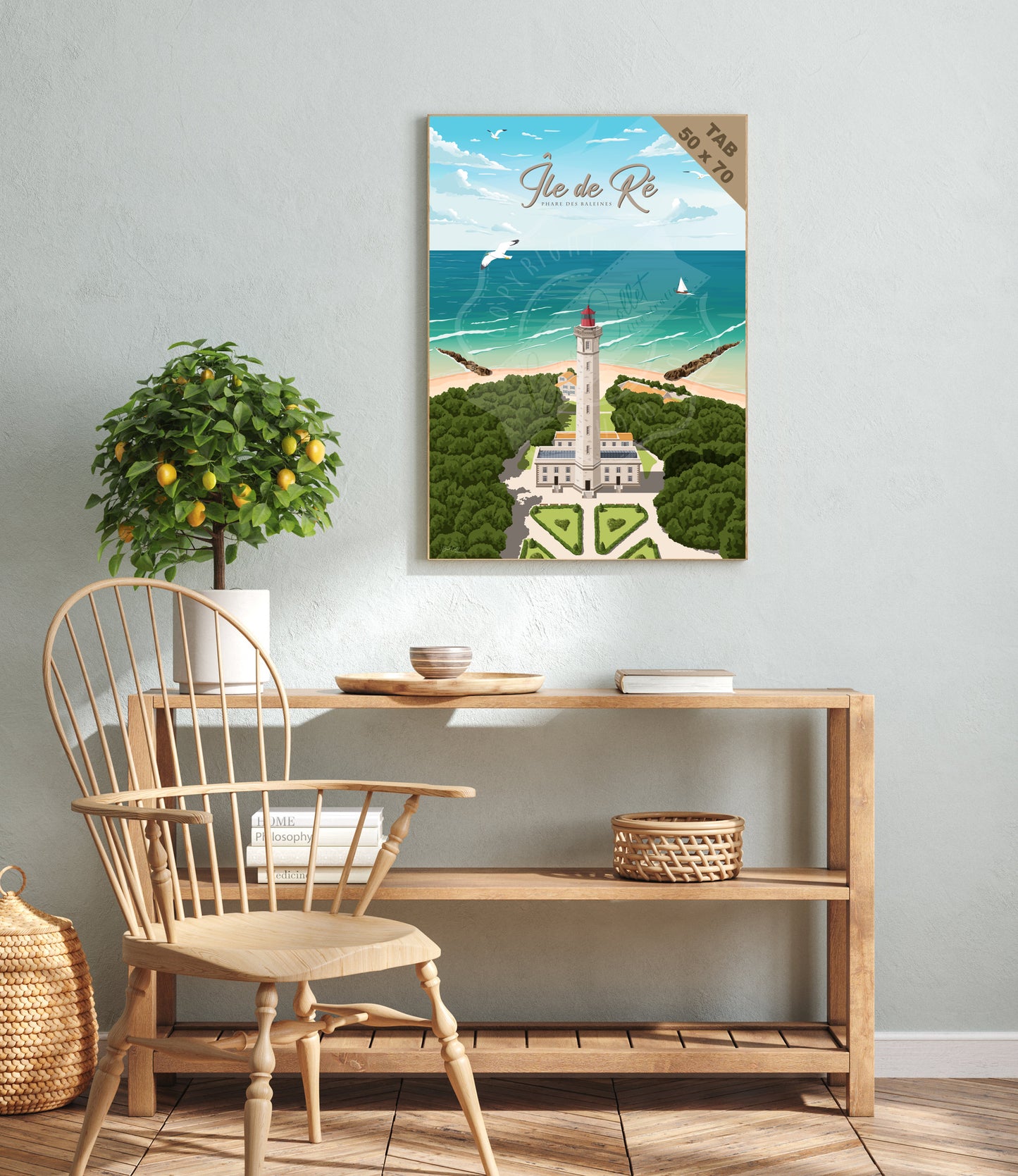 Île de Ré - Phare des Baleines (Tableau)