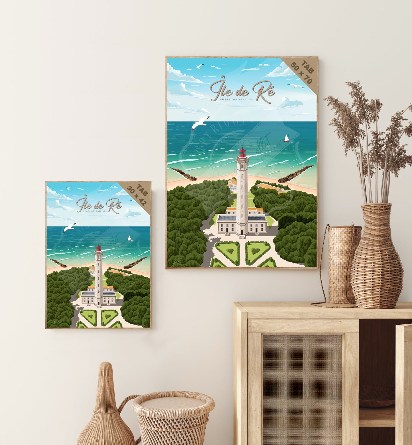 Île de Ré - Phare des Baleines (Tableau)