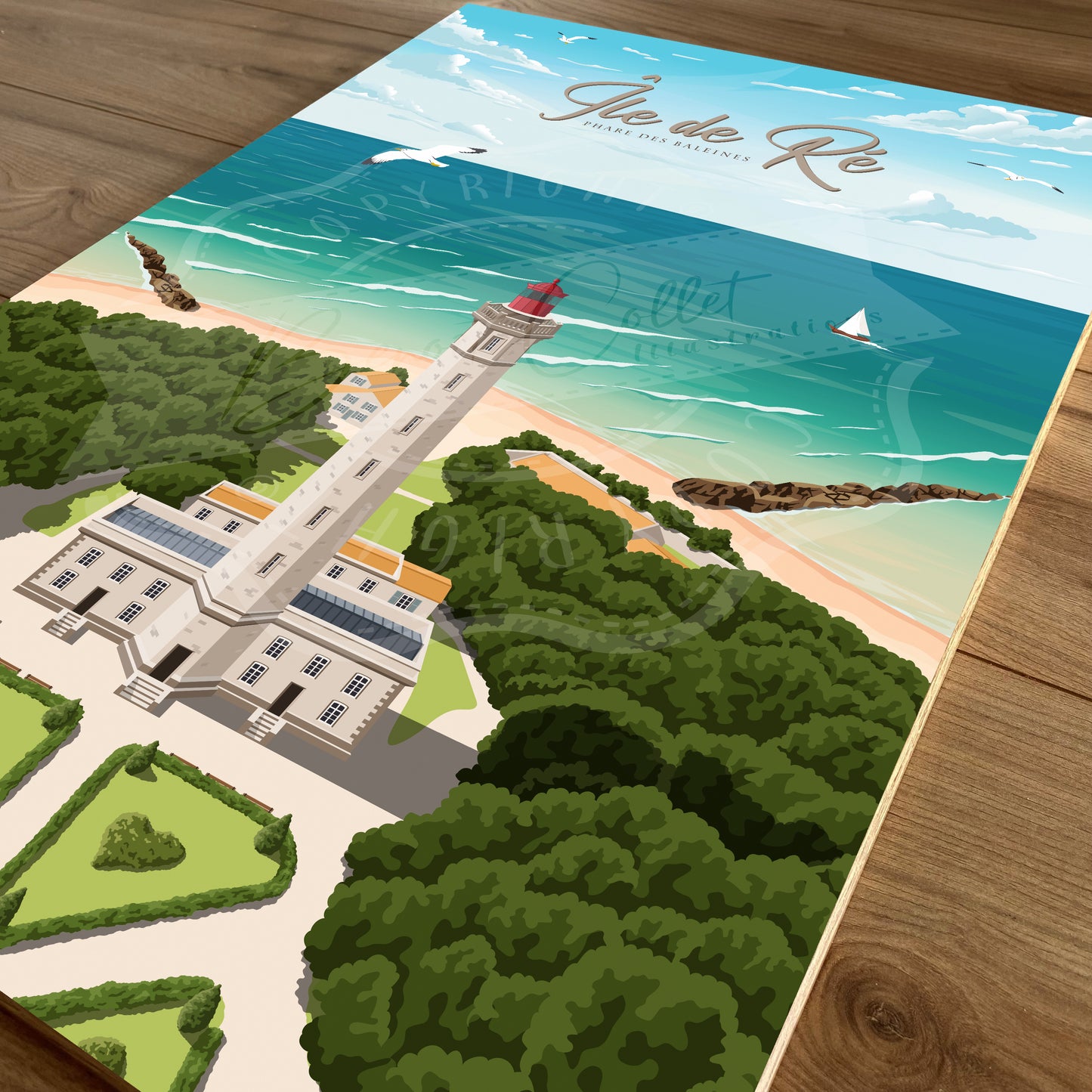 Île de Ré - Phare des Baleines (Tableau)