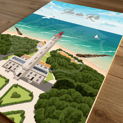 Île de Ré - Phare des Baleines (Tableau)