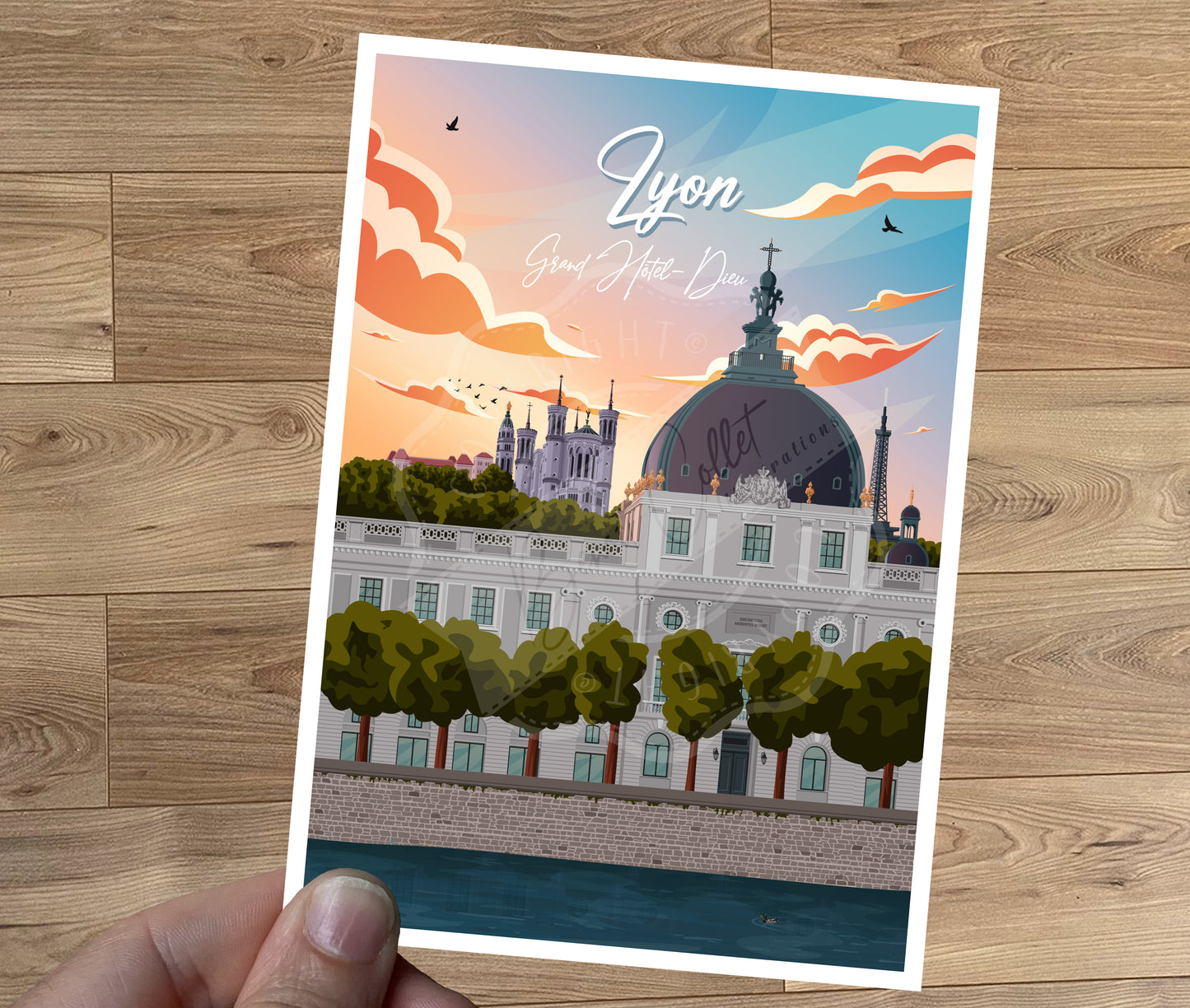 Lyon - Grand Hôtel-Dieu (Carte postale)