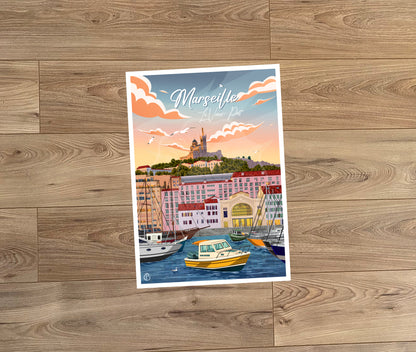 Marseille - Le Vieux-Port (Carte postale)