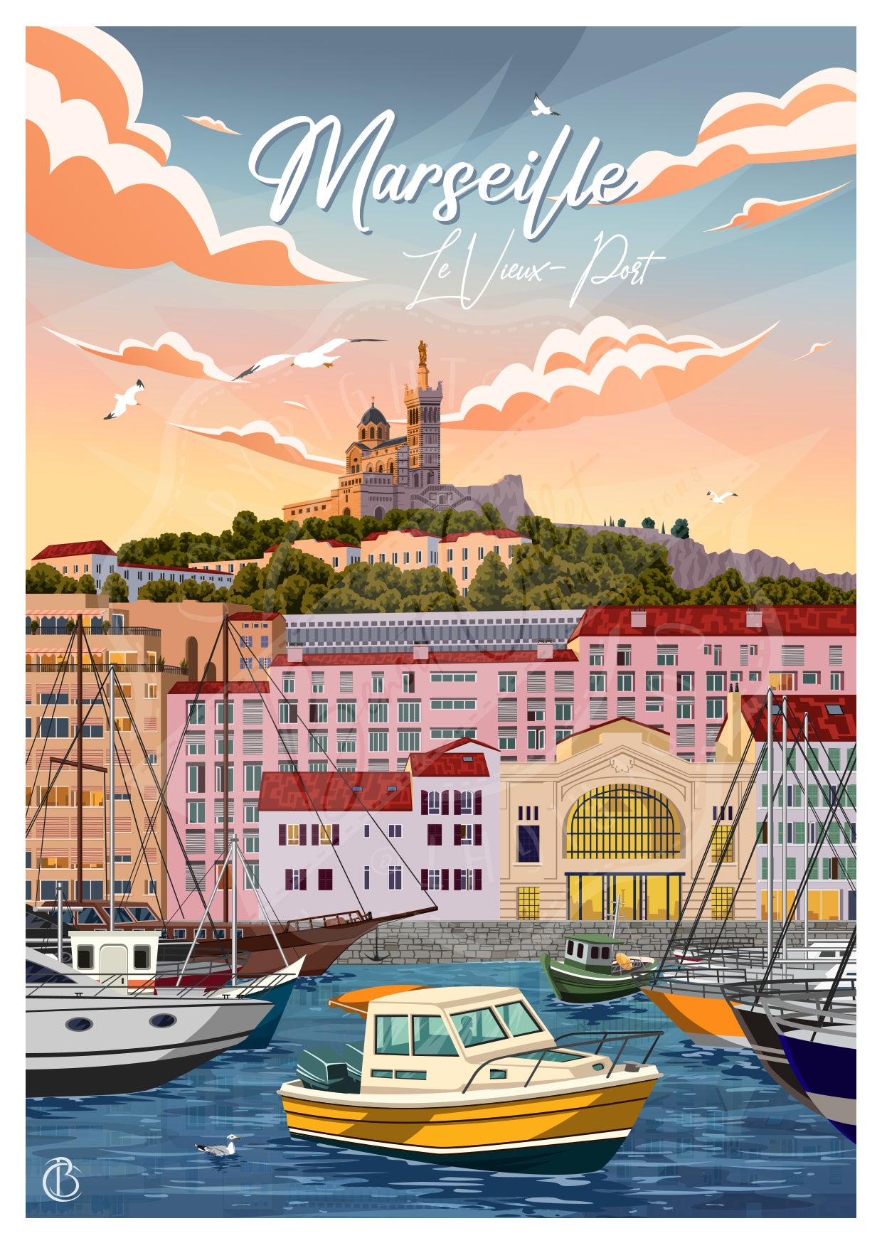 Marseille - Le Vieux-Port (Carte postale)