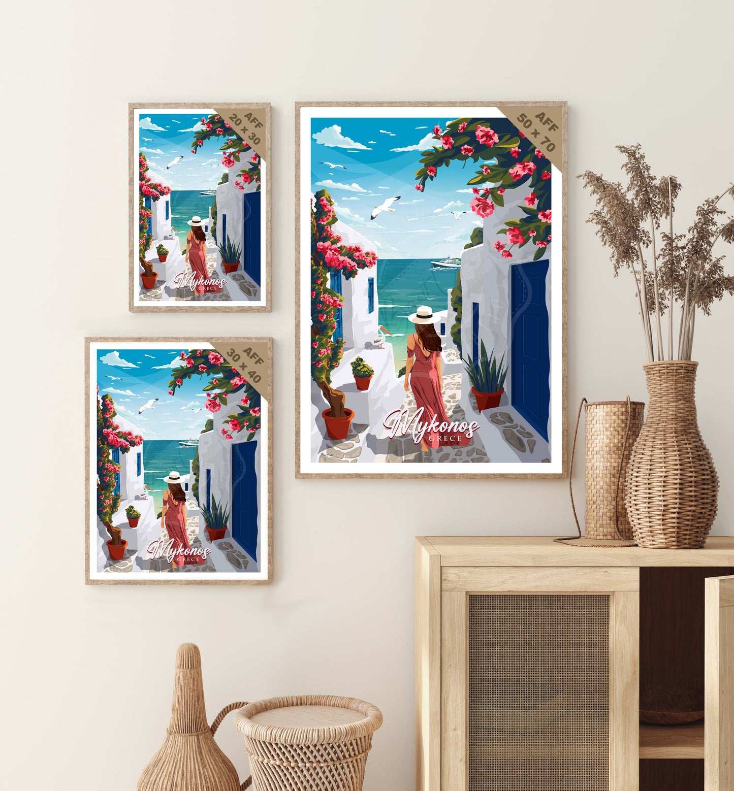 Mykonos - Grèce (Afffiche)