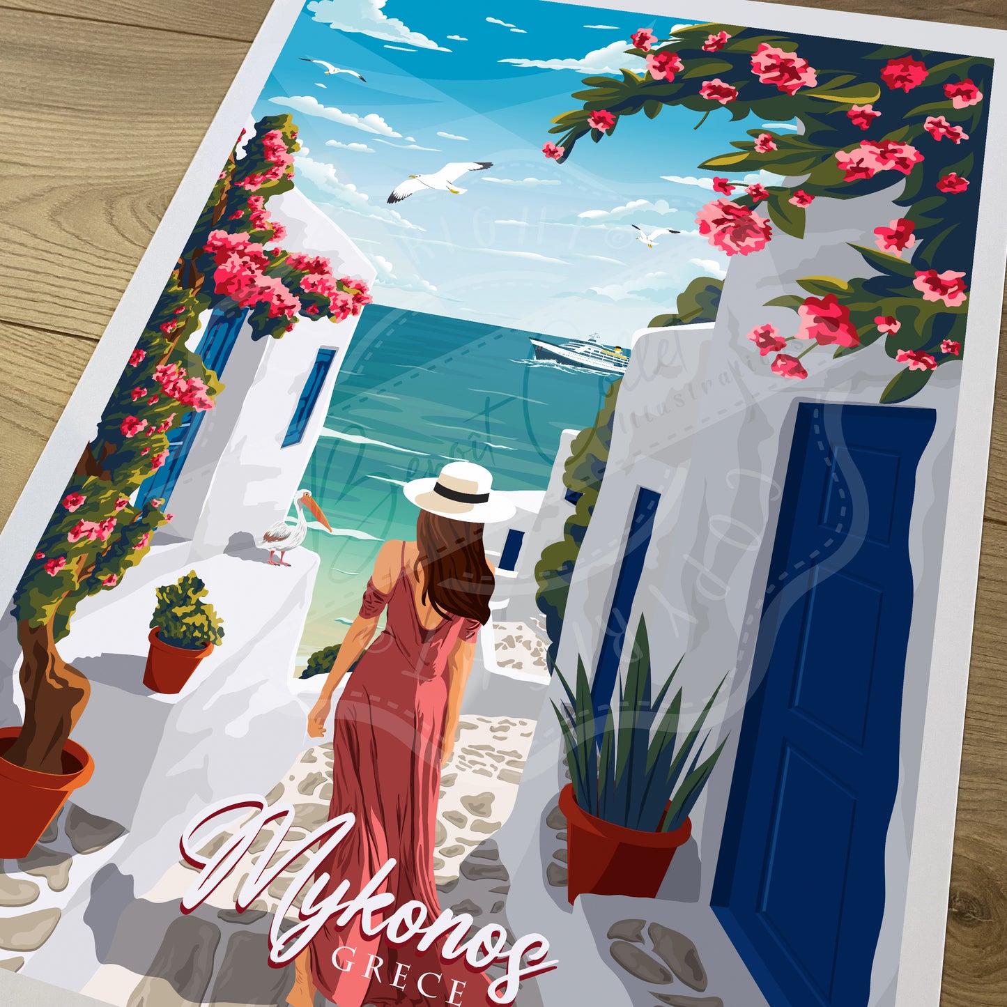 Mykonos - Grèce (Afffiche)