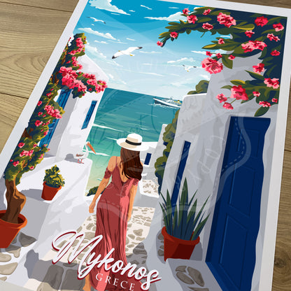 Mykonos - Grèce (Afffiche)