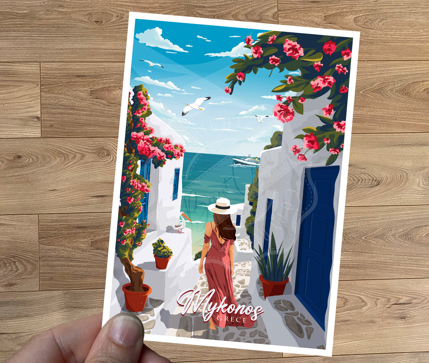 Mykonos - Grèce (Carte postale)