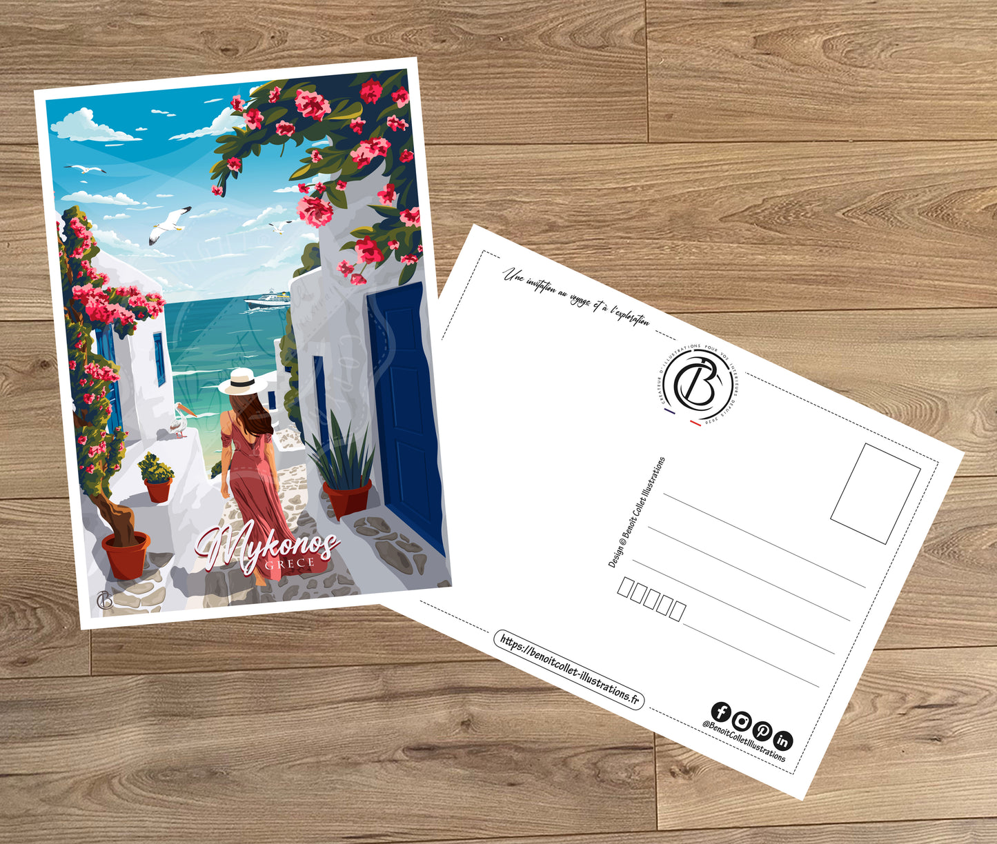 Mykonos - Grèce (Carte postale)