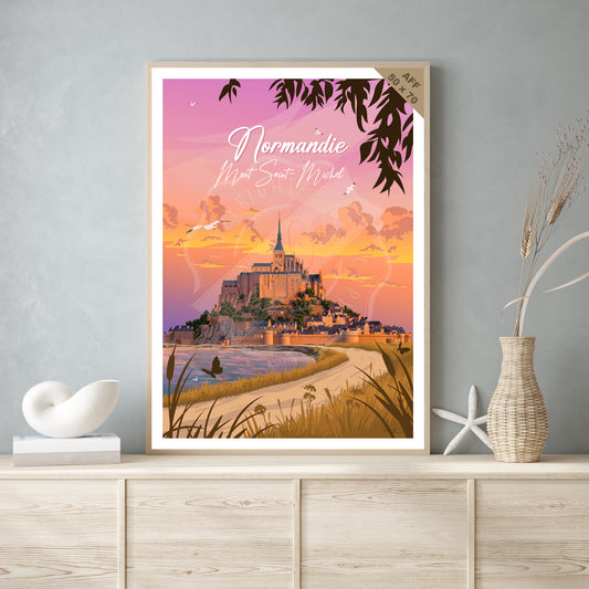 Normandie - Mont Saint-Michel (Affiche)