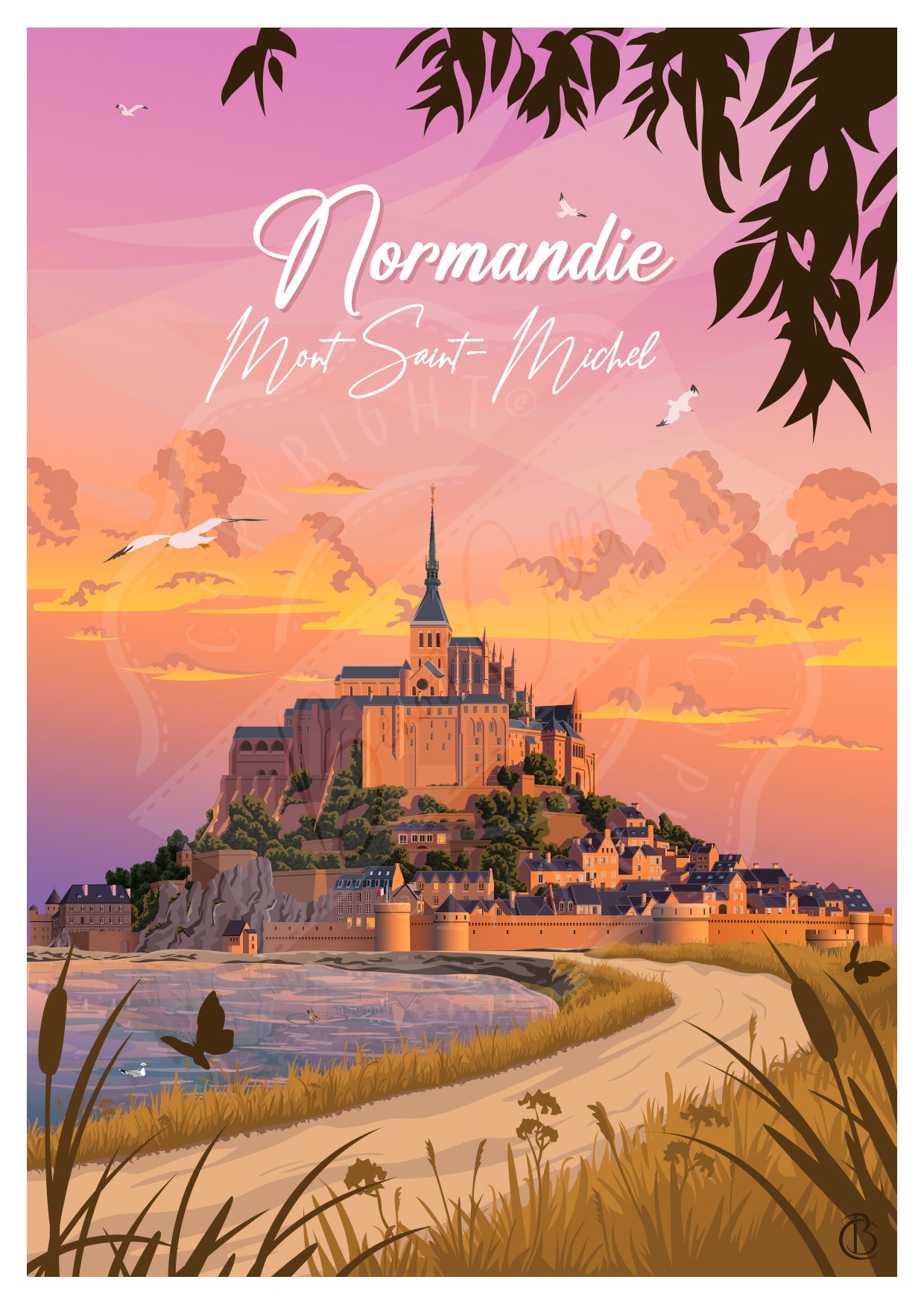 Normandie - Mont Saint-Michel (Carte postale)