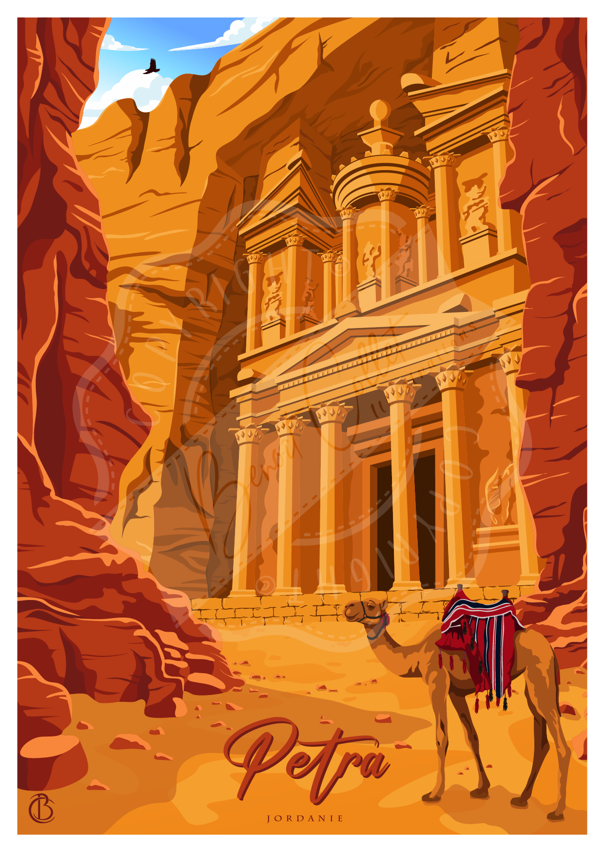 Pétra - Jordanie (Carte postale)