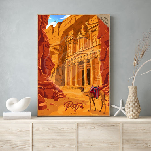 Pétra - Jordanie (Tableau)
