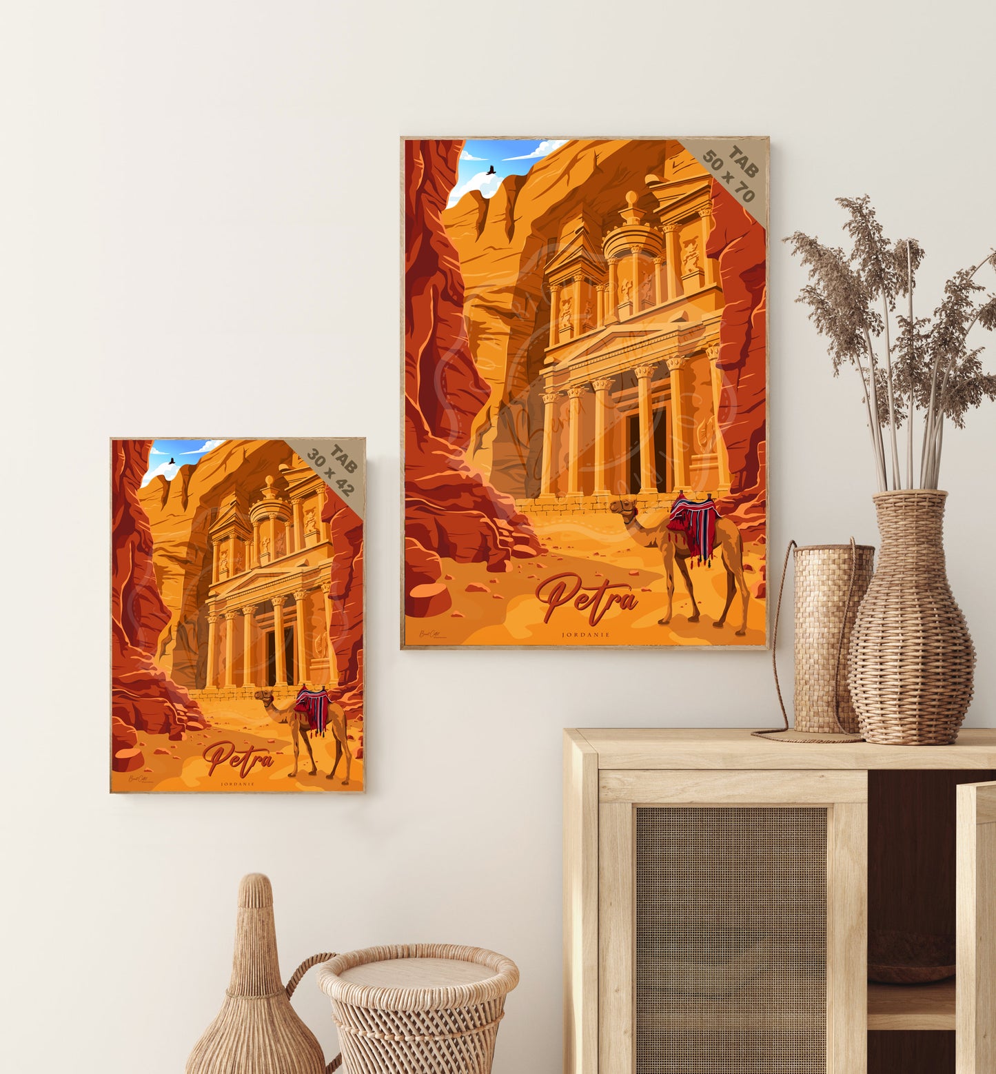 Pétra - Jordanie (Tableau)