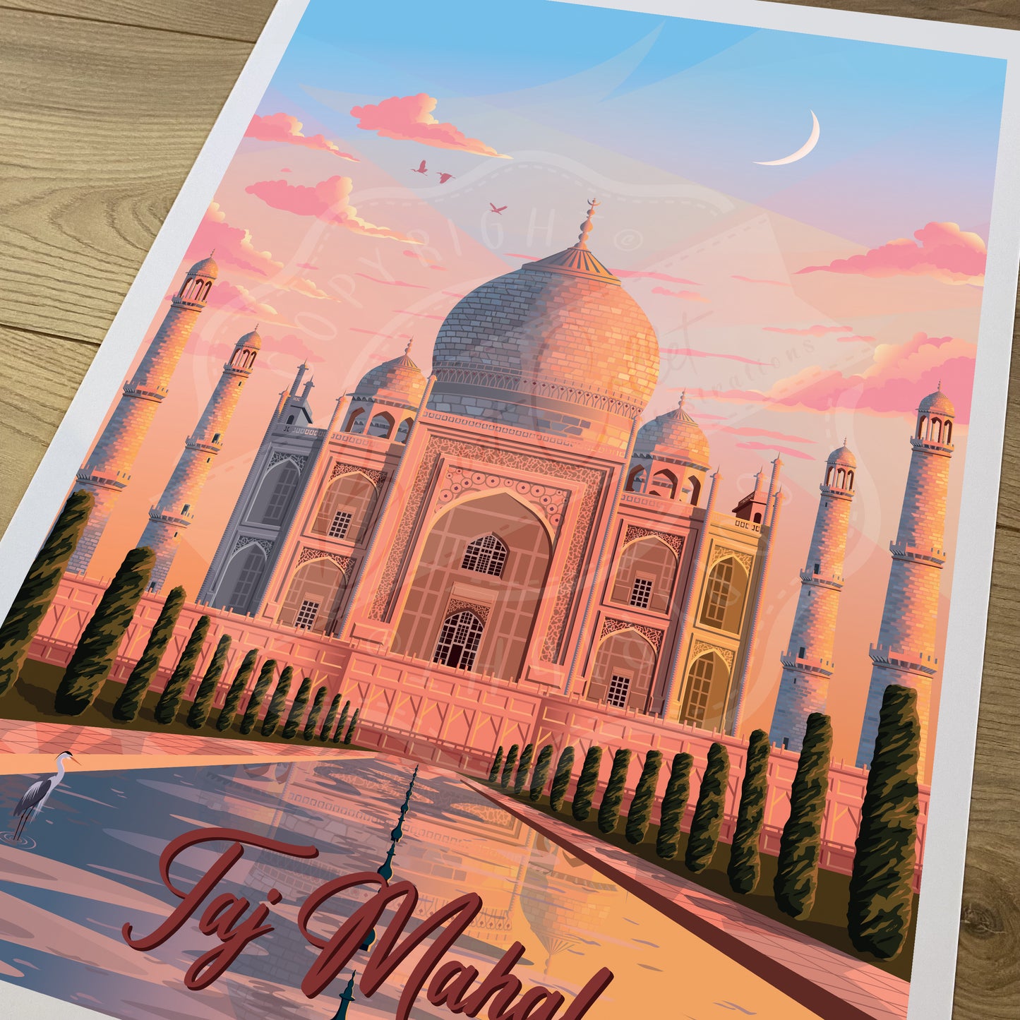 Taj Mahal - Inde (Affiche)