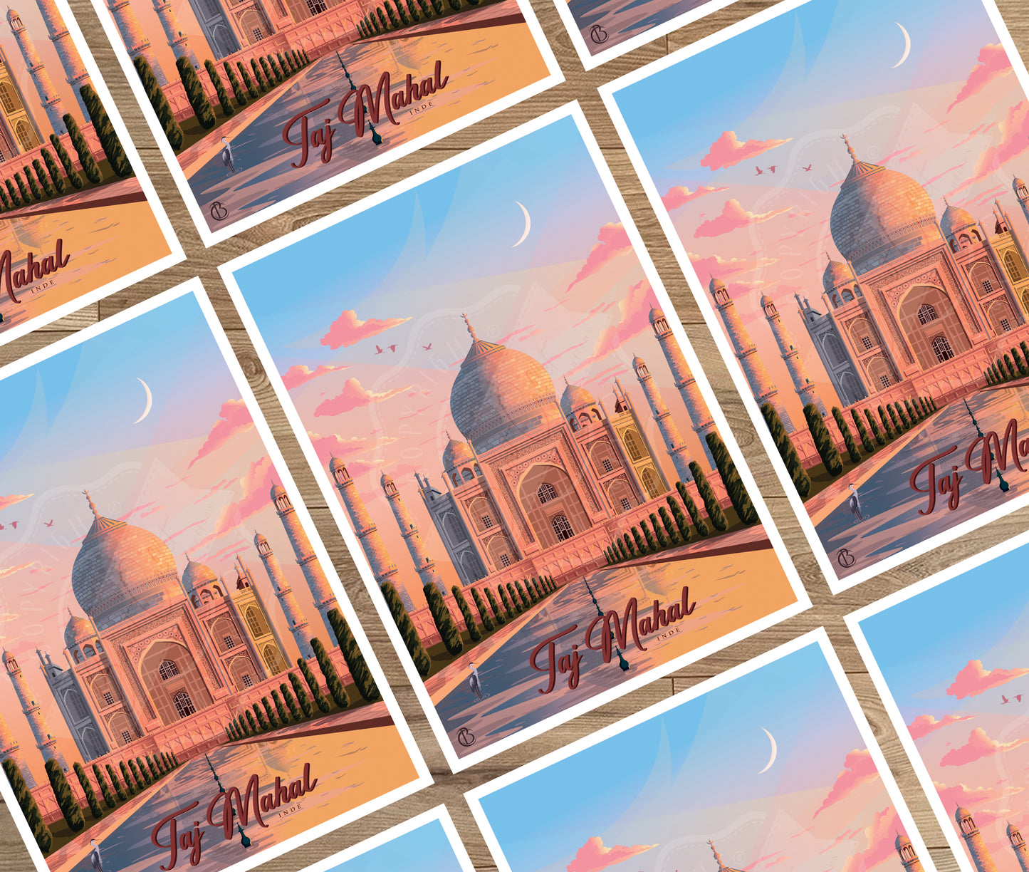 Taj Mahal - Inde (Carte postale)